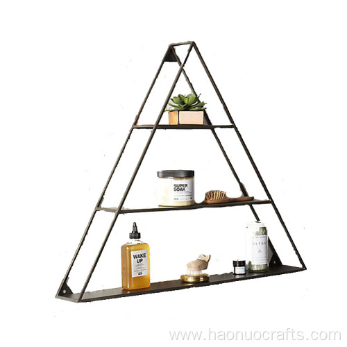 iron wall hanging industrial style furniture rack display